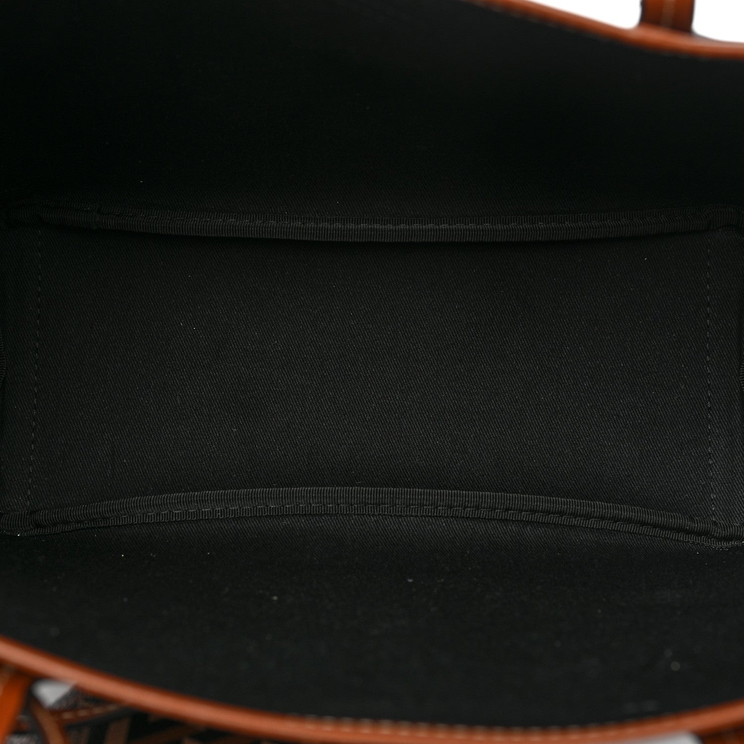 Versace Coated Canvas Calfskin La Greca Signature Shopper Tote Bag Black Caramel 6 of 10