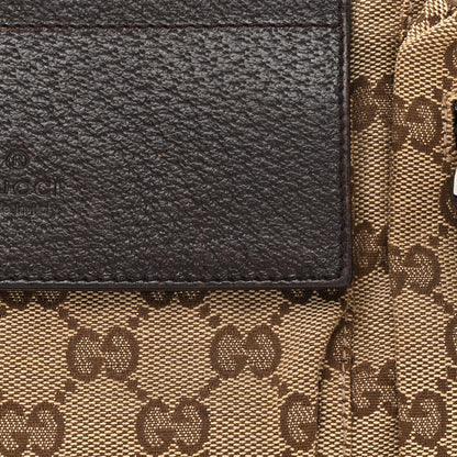 Gucci GG Monogram Double Pocket Belt Bag Dark Brown 8 of 14