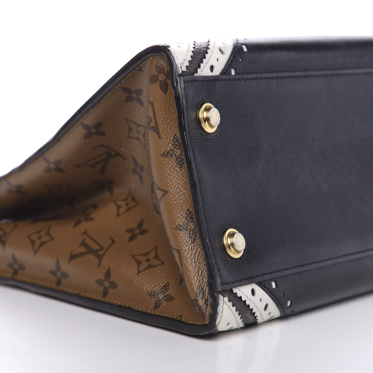 Louis Vuitton Reverse Monogram Brogue City Steamer MM Bag 8 of 11