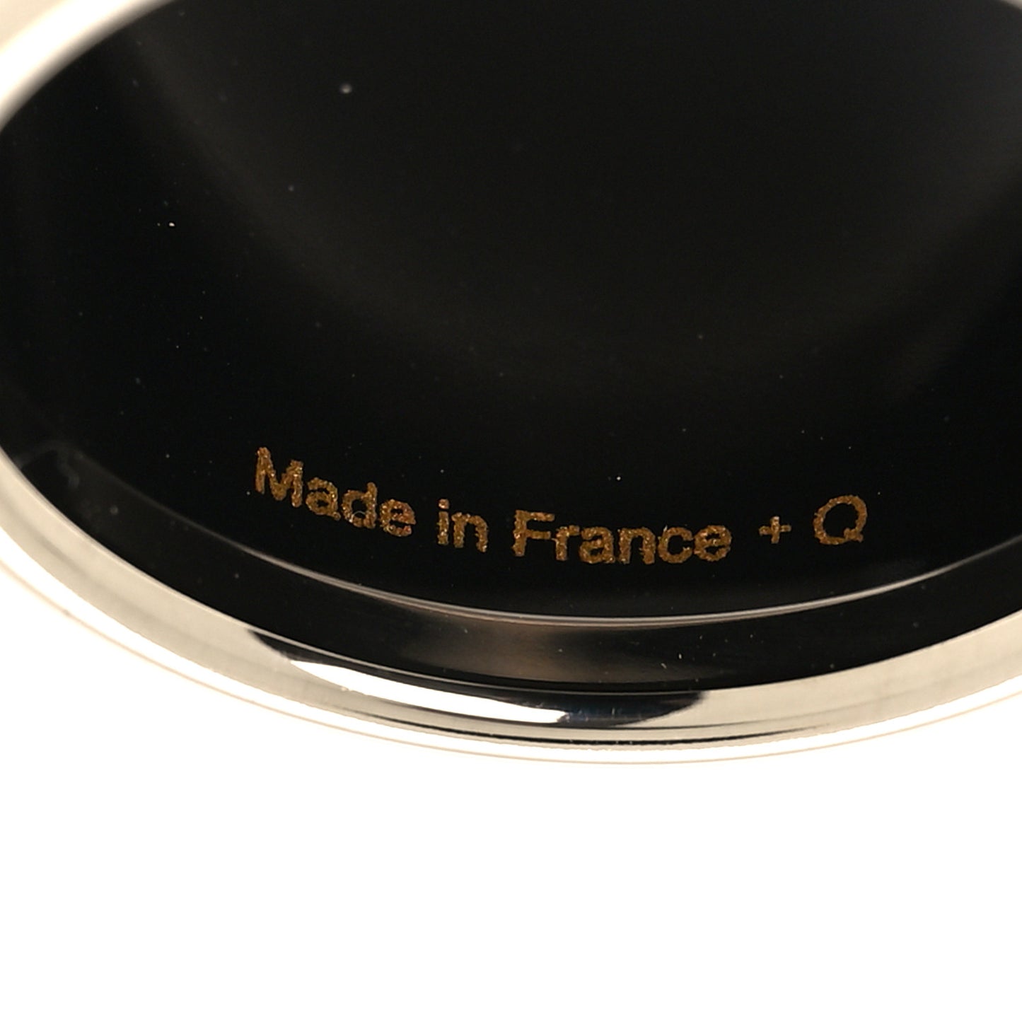 Enamel Printed Palladium Plated Rocabar Scarf Ring