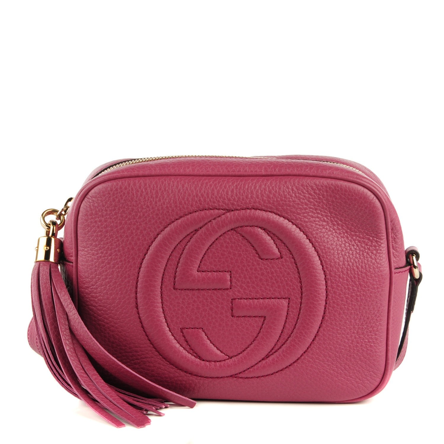 Gucci Pebbled Calfskin Small Soho Disco Bag Mauve 1 of 7