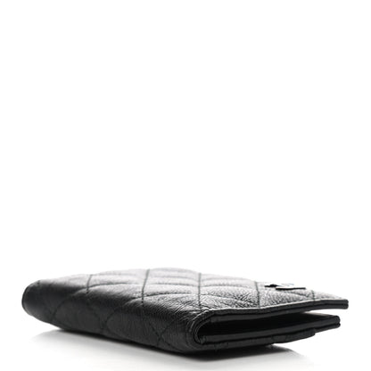 Chanel Crumpled Calfskin Quilted Card Holder Wallet So Black 4 of 7