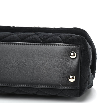Chanel Velvet Crystal Quilted Extra Mini Coco Handle Flap Black 6 of 8