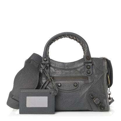 Balenciaga Agneau Classic Hardware Mini City Gris Tarmac 1 of 12
