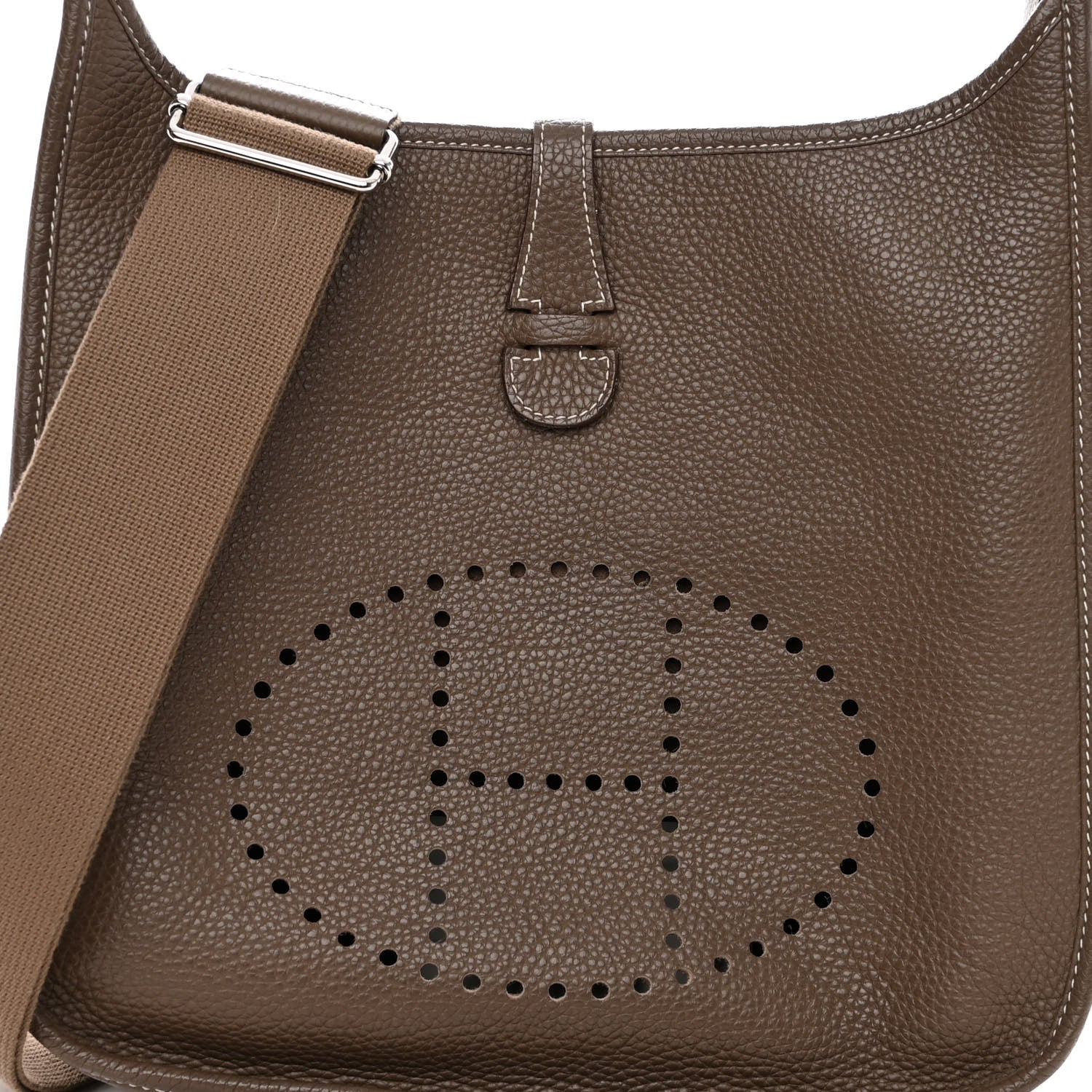Hermes Taurillon Clemence Evelyne III PM Etoupe 7 of 9