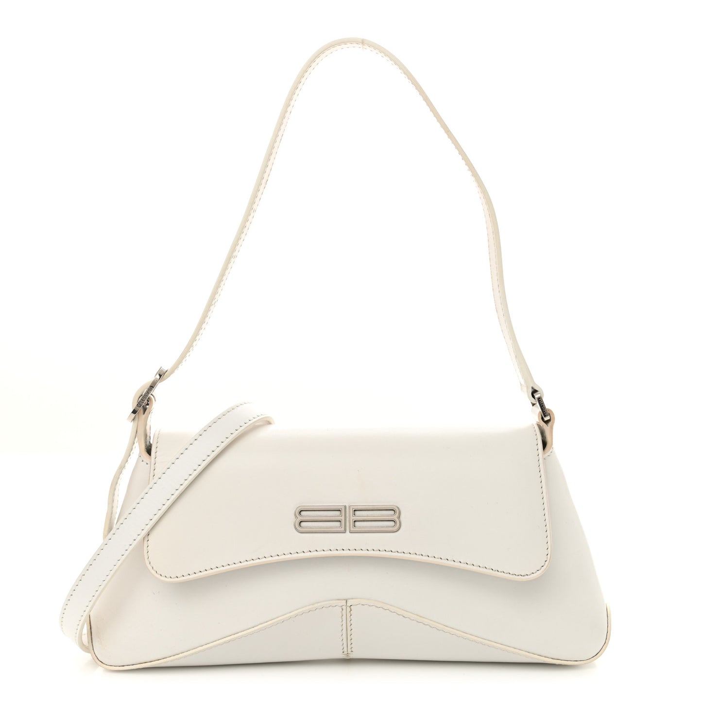 Box Calfskin Small XX Flap Stretch Bag White