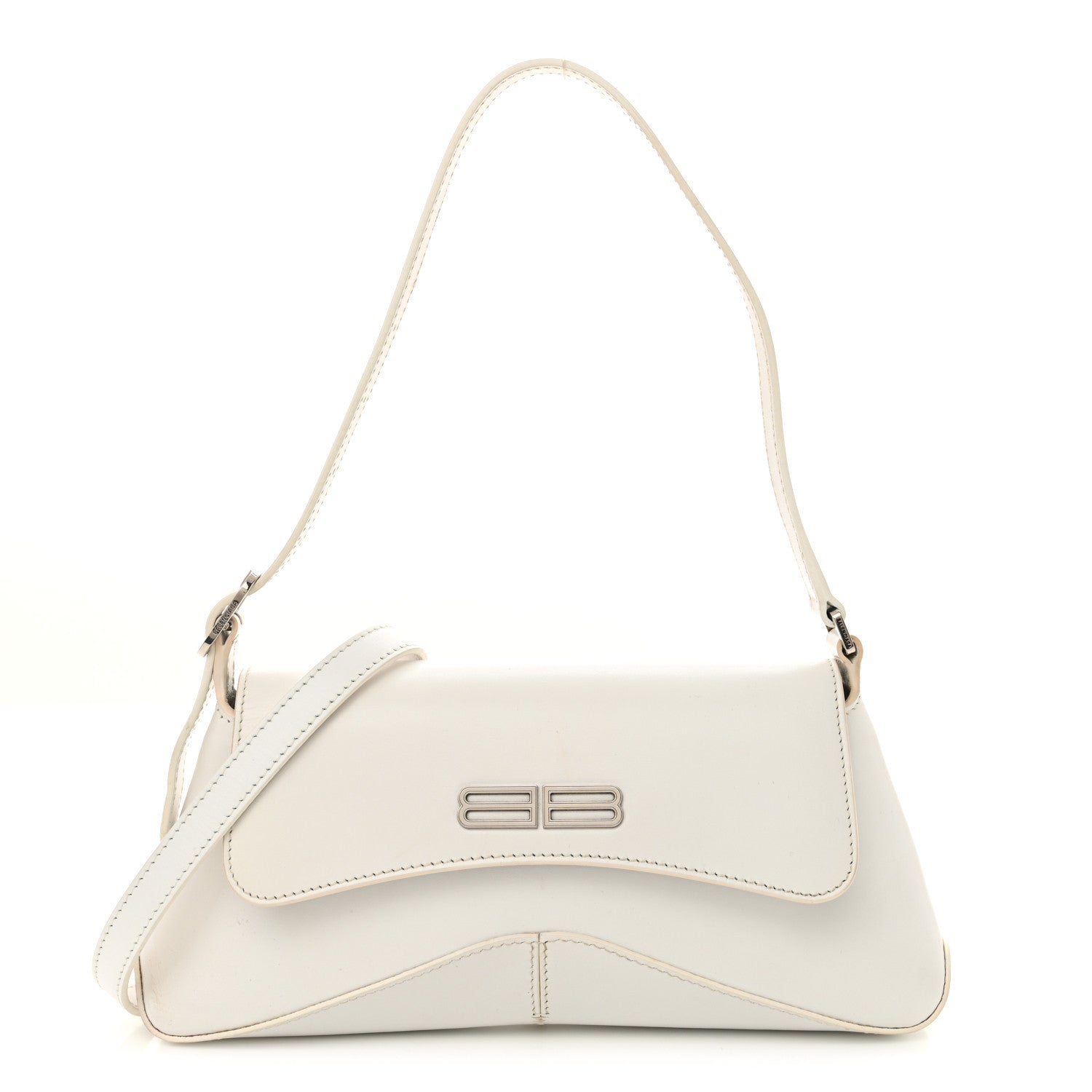 Balenciaga Box Calfskin Small XX Flap Stretch Bag White 1 of 14
