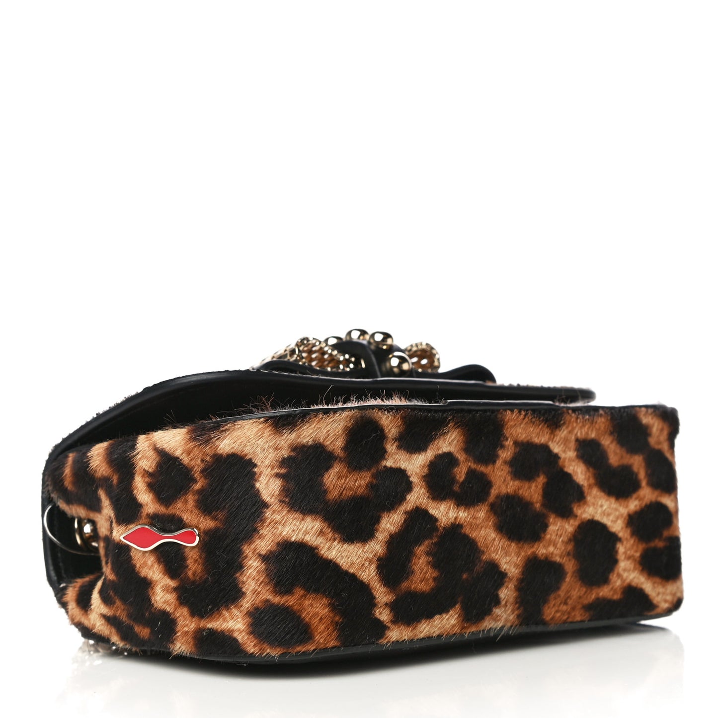 Calf Hair Leopard Print Mini Sweety Charity Crossbody Bag