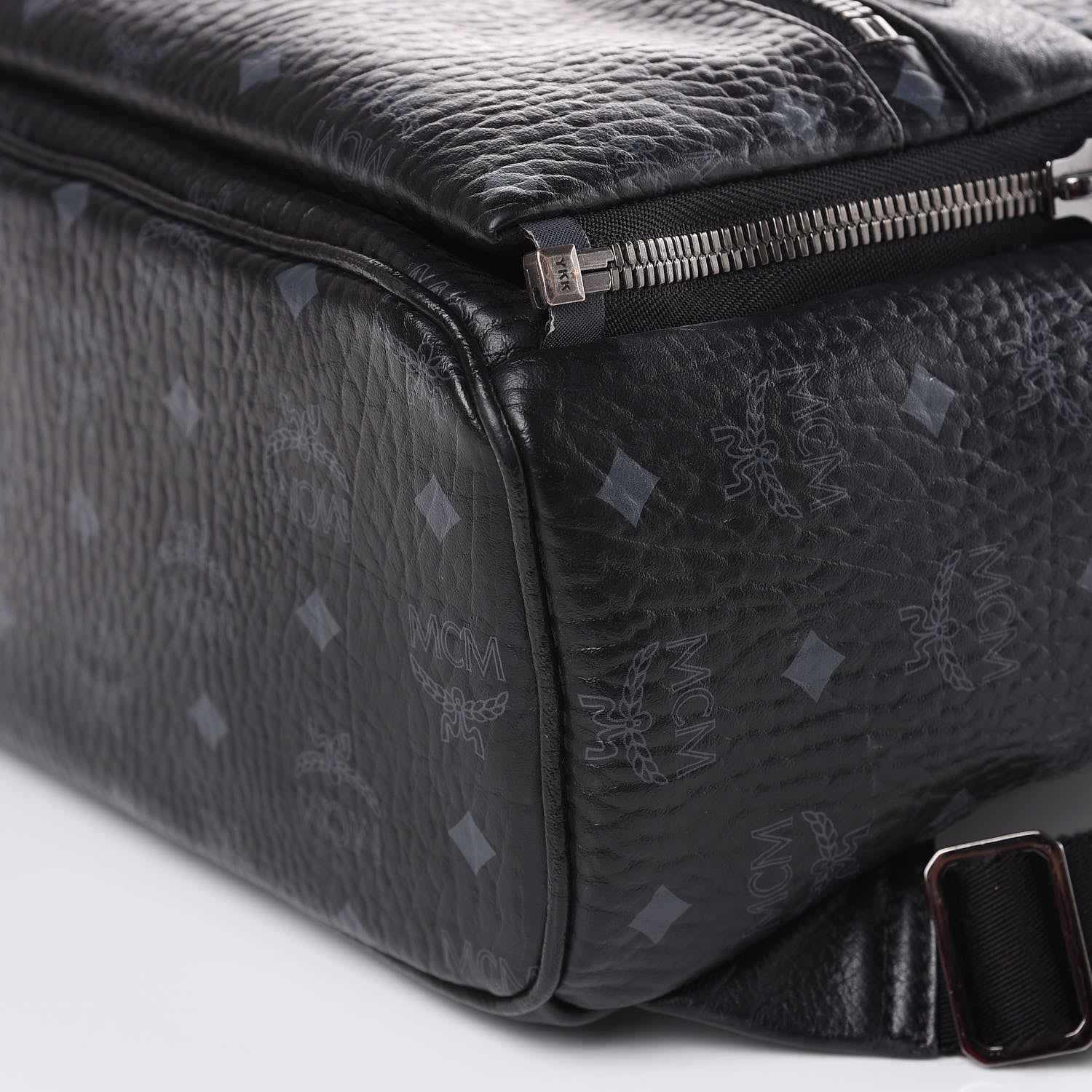 MCM Visetos Studded Small Dual Stark Backpack Black 9 of 11