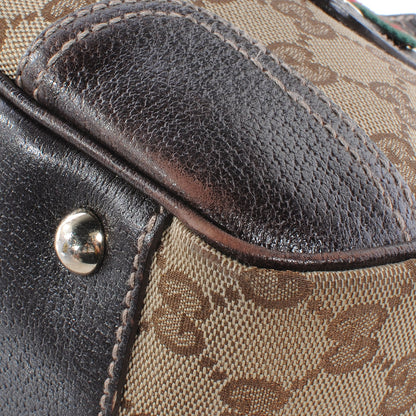 Gucci Monogram Small Princy Satchel Dark Brown 6 of 9