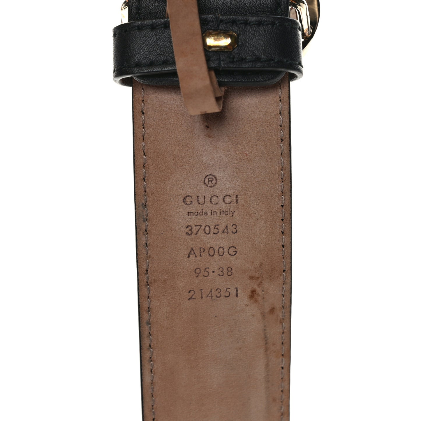 Calfskin Interlocking G 37mm Belt 95 38 Black