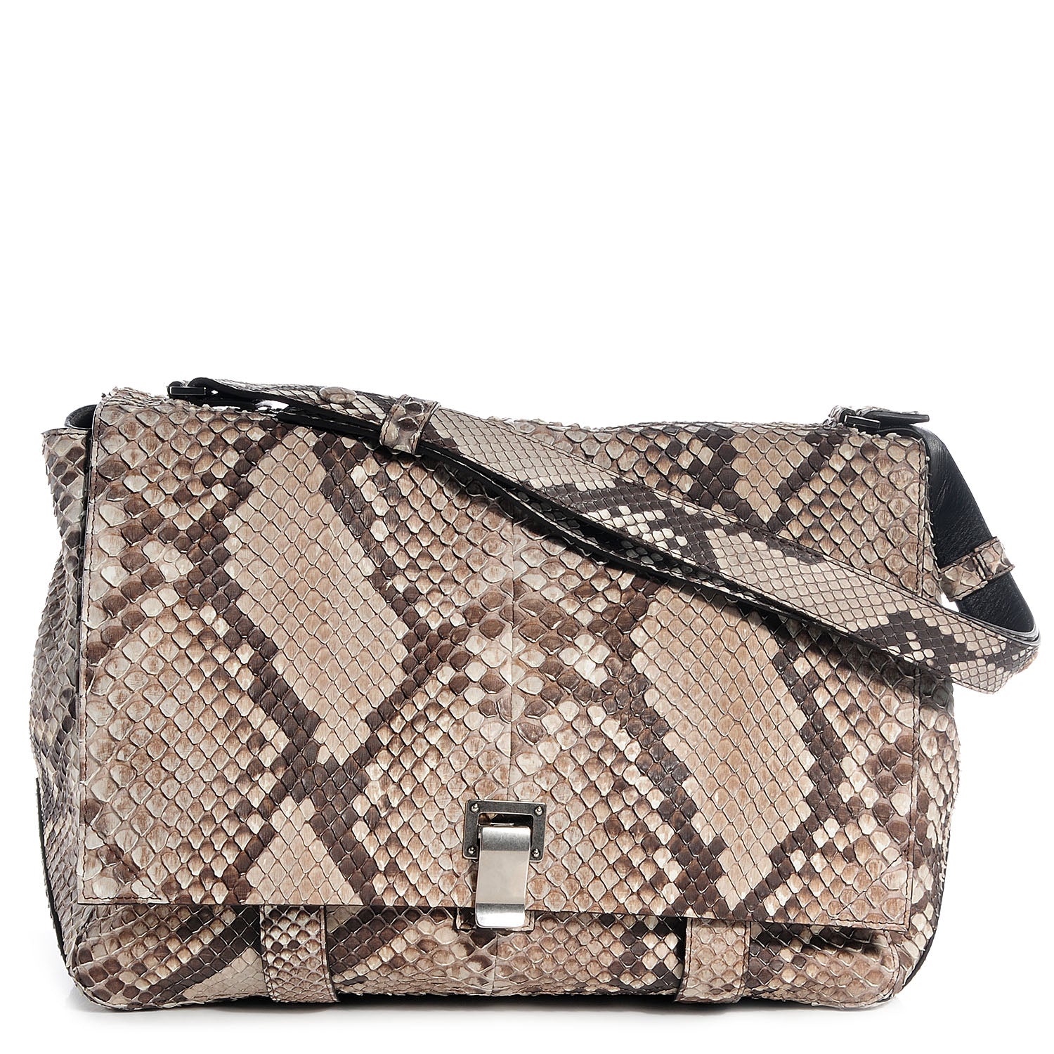 Proenza Schouler Python Large Courier Roccia 1 of 12