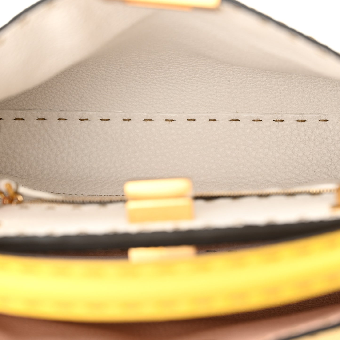 Cuoio Romano Selleria Chamois Peekaboo Iconic Essentially Satchel Limone Cipria White