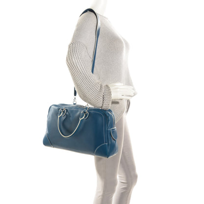 Marc Jacobs Calfskin Venetia Satchel Blue 3 of 11