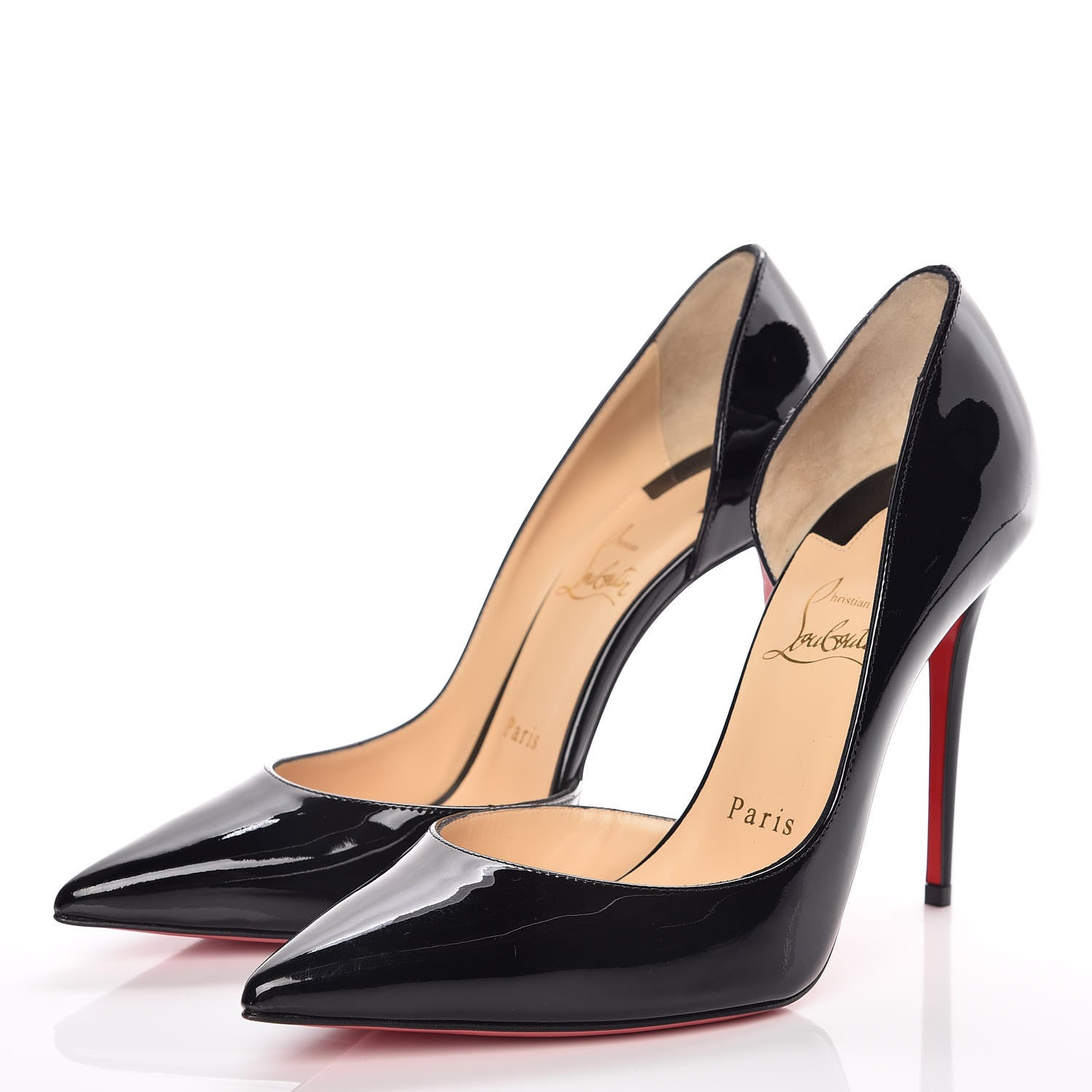 Christian Louboutin Patent Iriza 100 Pumps 37.5 Black 3 of 11