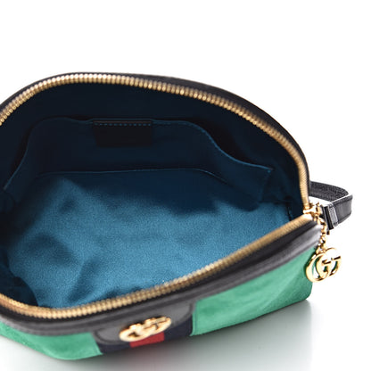 Gucci Suede Patent GG Web Small Ophidia Dome Shoulder Bag New Shamarock Black 5 of 10