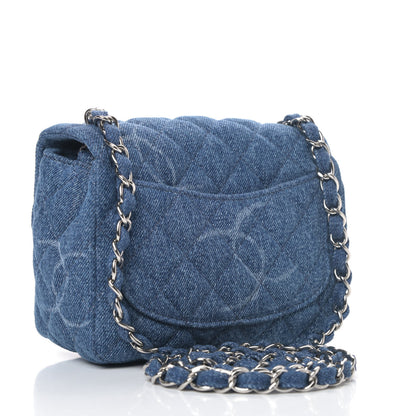 Chanel Denim CC Quilted Mini Square Flap Blue 2 of 4