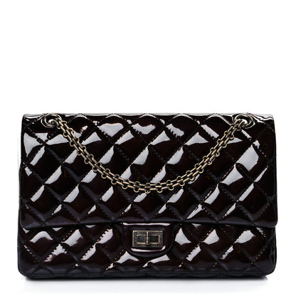 Chanel Patent Quilted 2.55 Reissue 226 Flap Deep Purple 1 of 10