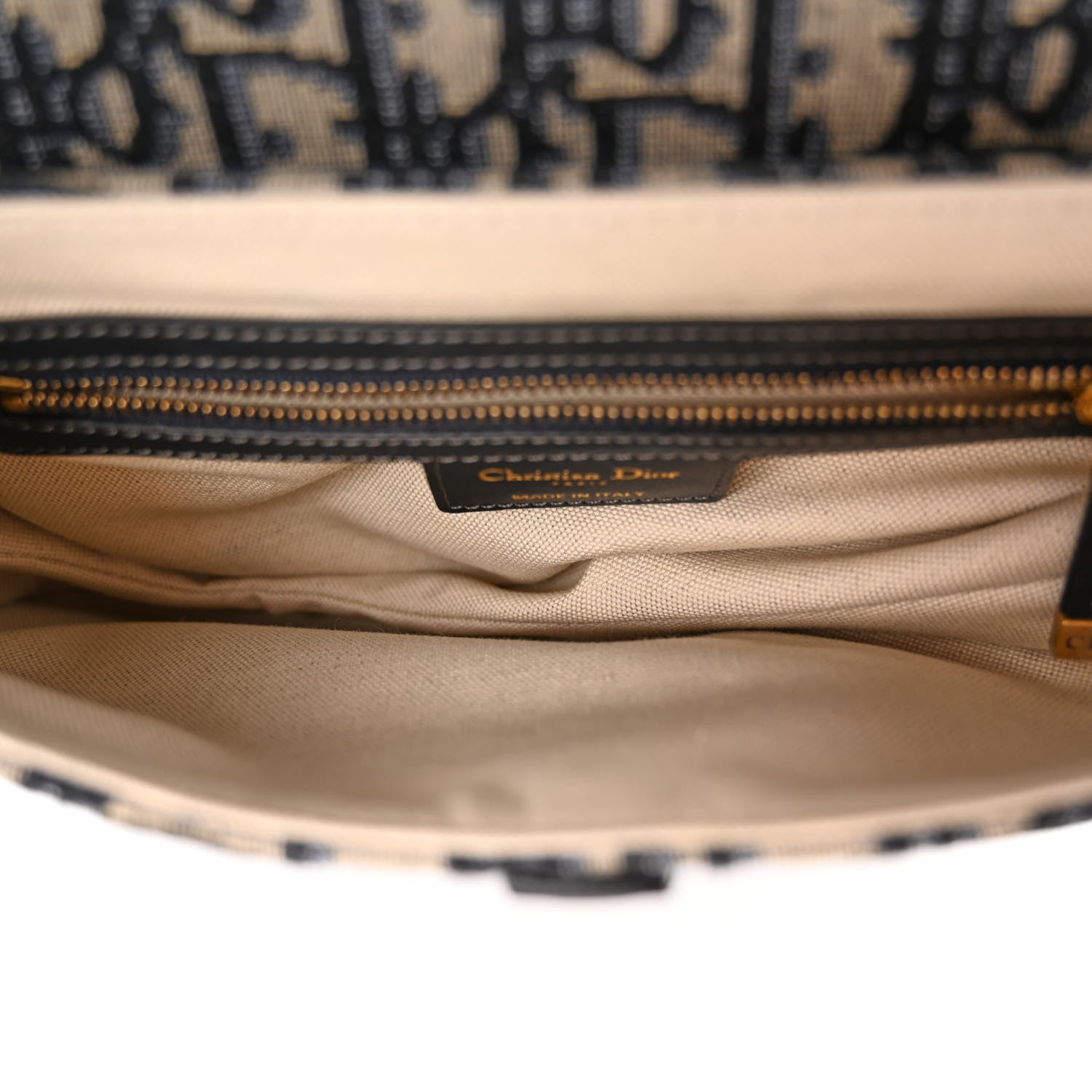 Christian Dior Oblique Saddle Bag Blue 5 of 10