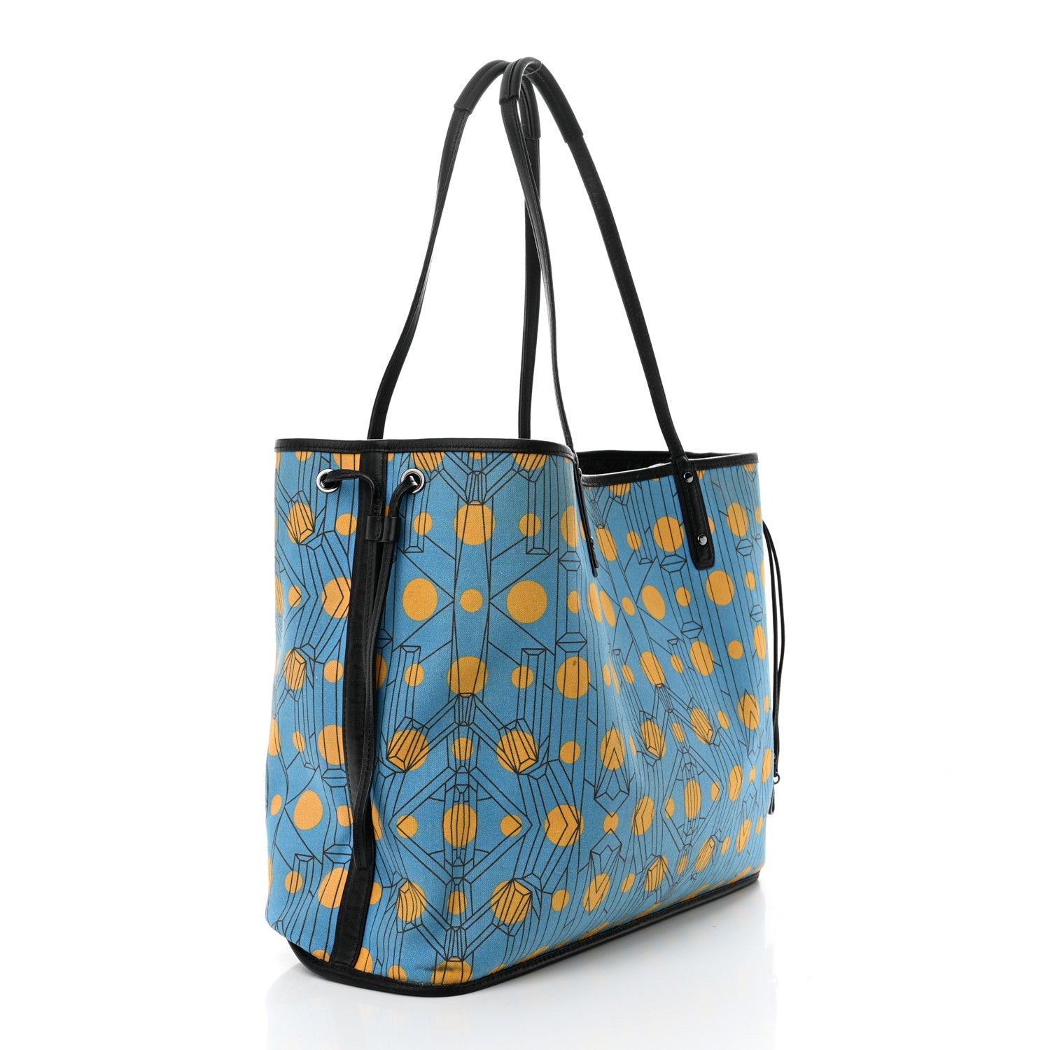 MCM Visetos Large Reversible Shopper Tote Black 6 of 19