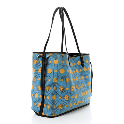 MCM Visetos Large Reversible Shopper Tote Black 6 of 19