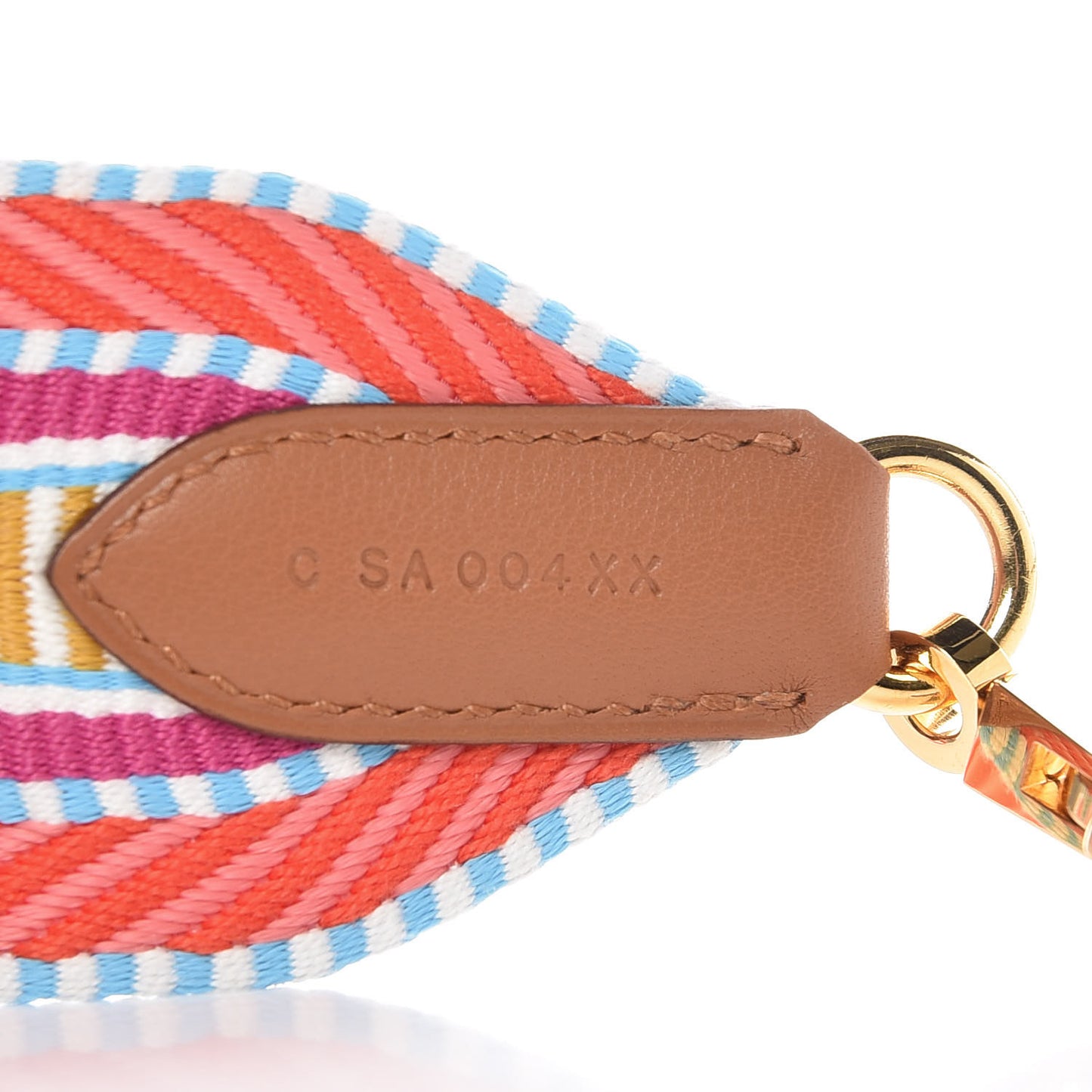 Toile Swift 50mm Sangle Cavale Shoulder Strap Capucine Magnolia Gold