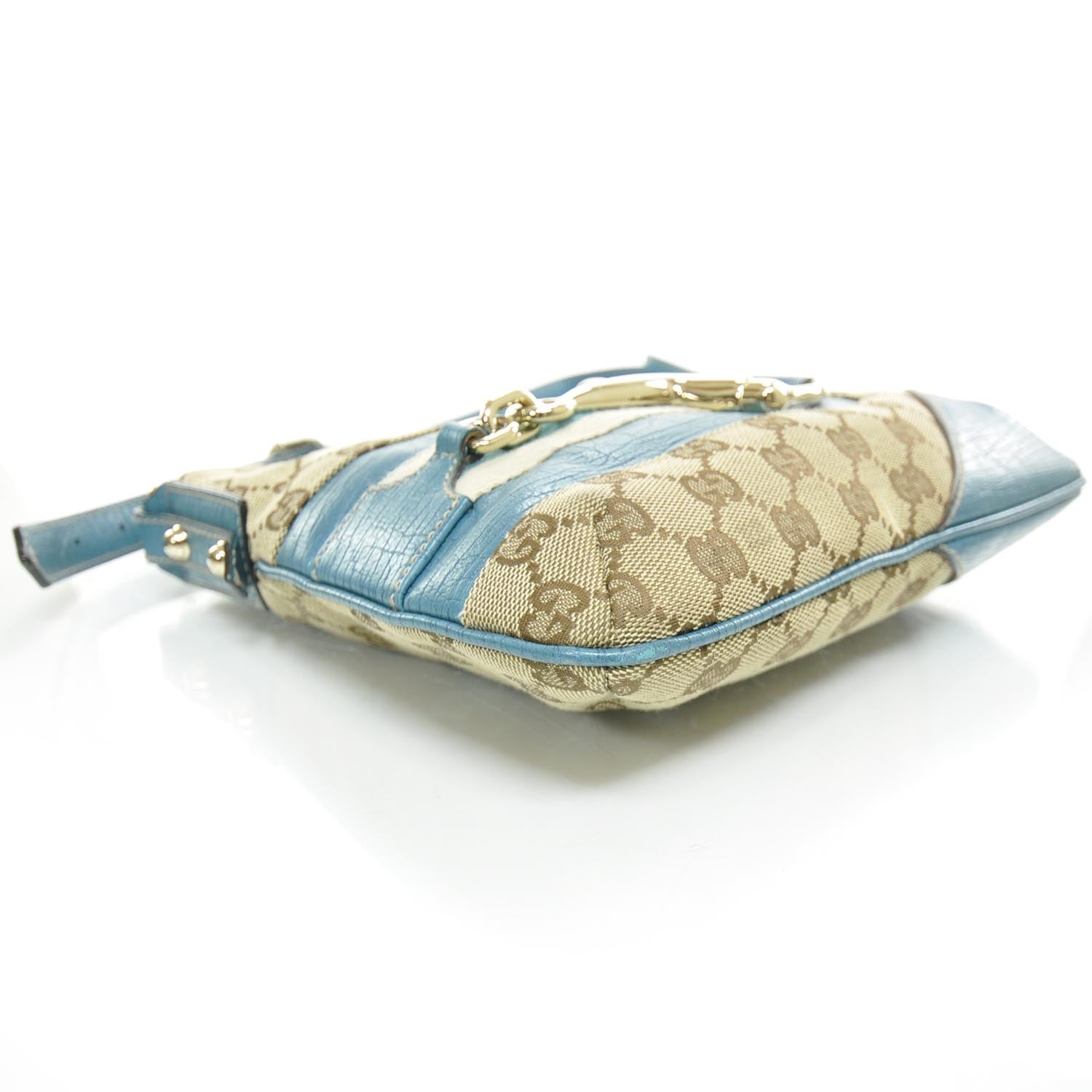Gucci Monogram Hasler Messenger Bag Blue 5 of 10
