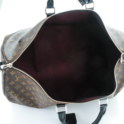Louis Vuitton Monogram Macassar Keepall Bandouliere 55 5 of 7