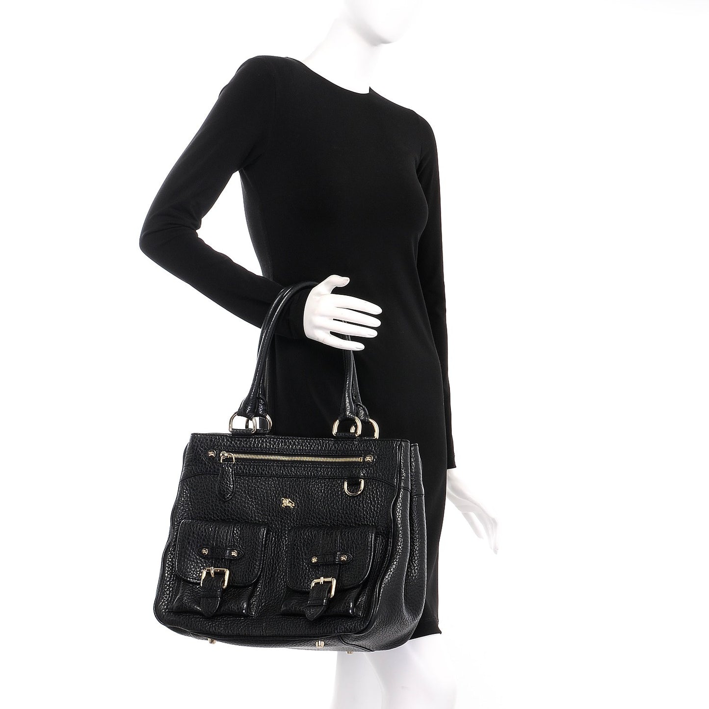 Hertiage Grain Medium Chadwich Tote Black