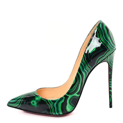 Christian Louboutin Patent Malachite So Kate Pumps 39.5 Vert 1 of 8