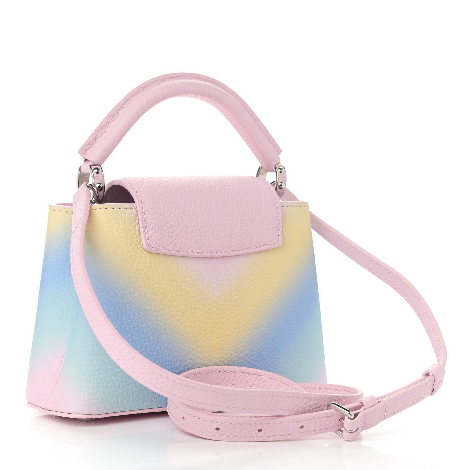 Louis Vuitton Taurillon Mini Degrade Rainbow V Capucines 3 of 11