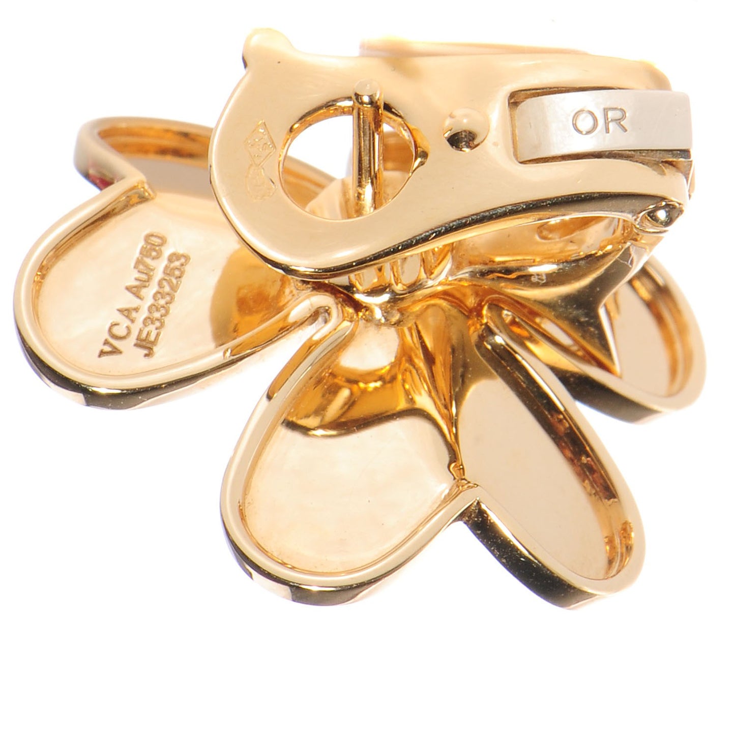 18K Yellow Gold Diamond Large Frivole Earrings