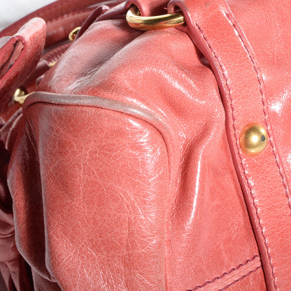 Miu Miu Vitello Lux Mini Bow Bag Rosa 5 of 12