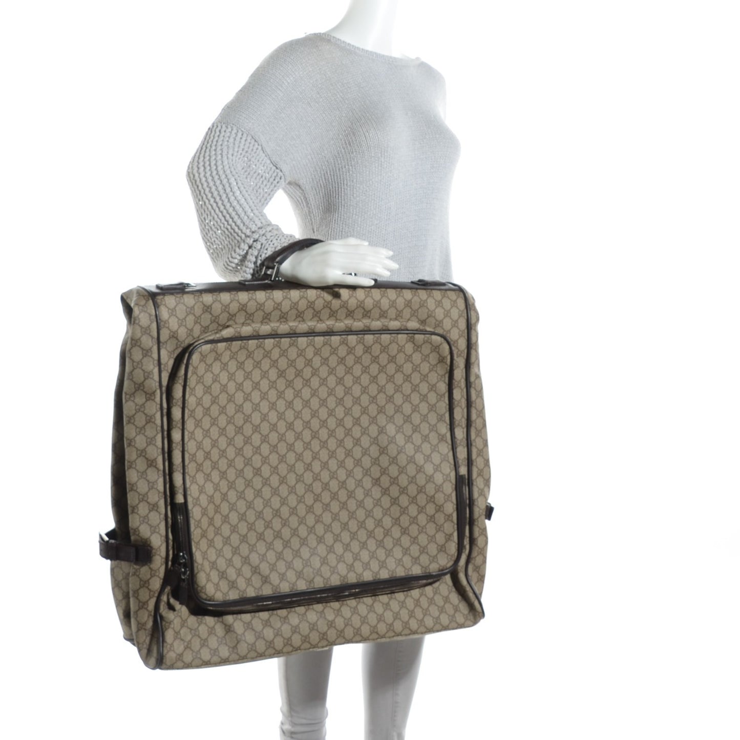 Monogram GG Plus Large Garment Bag Dark Brown