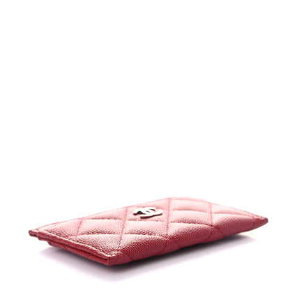 Chanel Caviar Quilted Card Holder Red 4 of 8