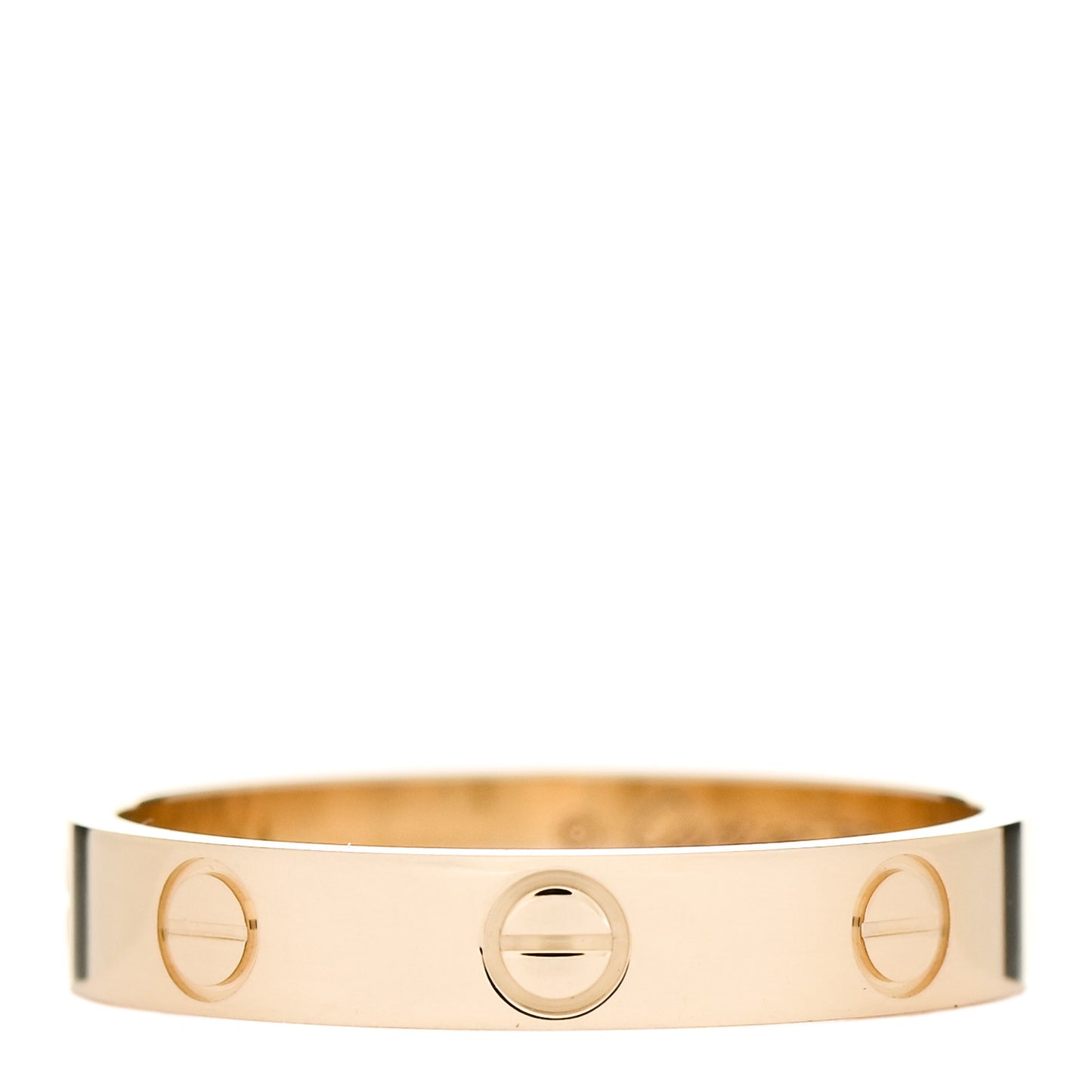 18K Yellow Gold 3.5mm LOVE Wedding Band Ring 56 7.75