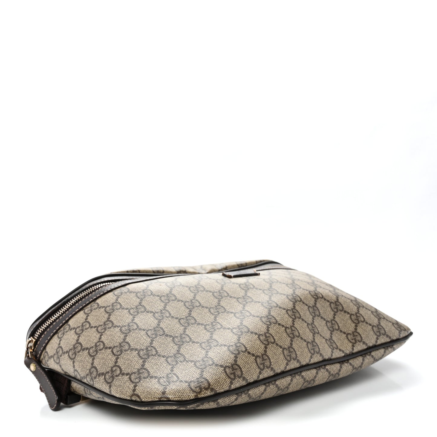 GG Supreme Monogram Belt Bag Dark Brown