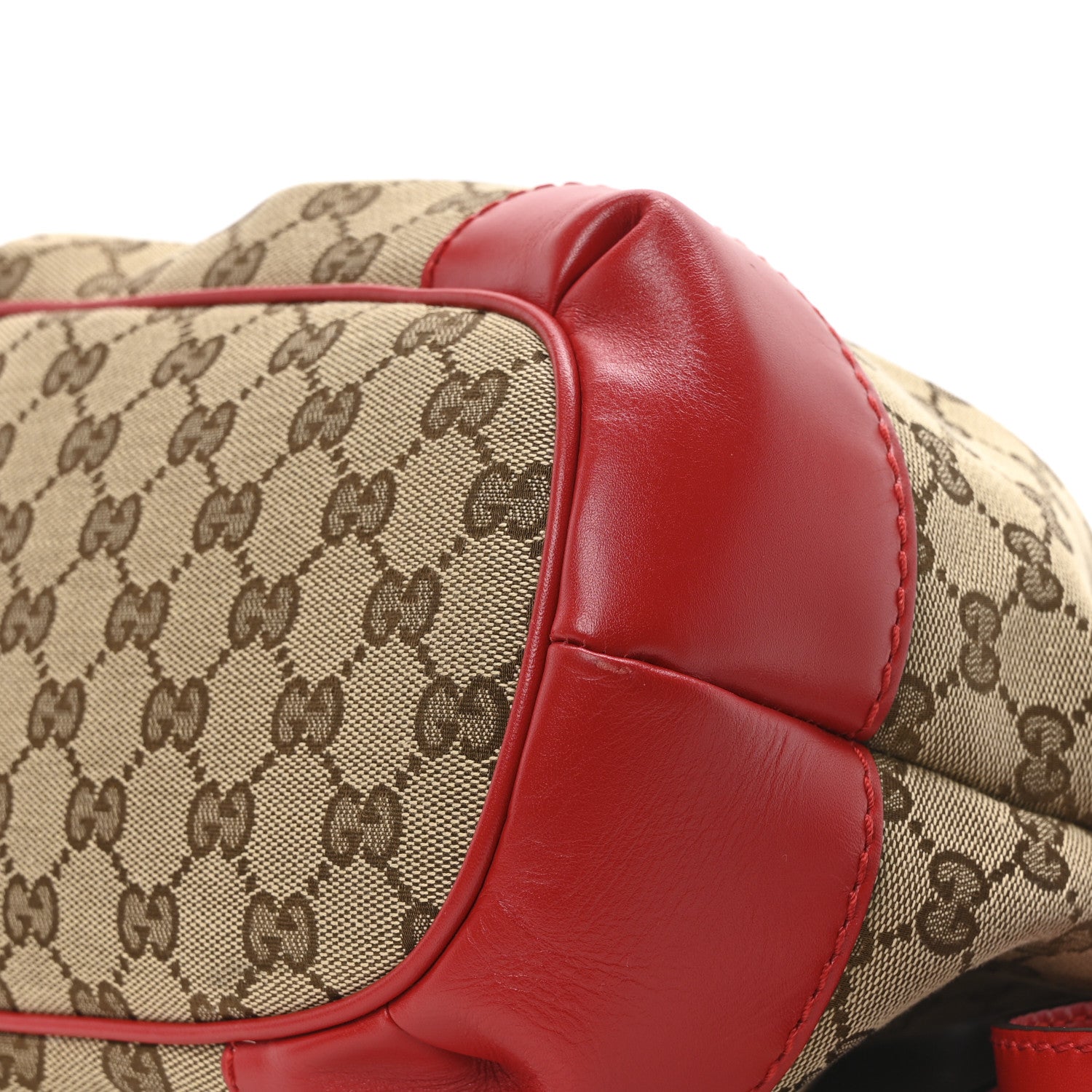 Gucci Monogram Medium Sukey Top Handle Red 10 of 10