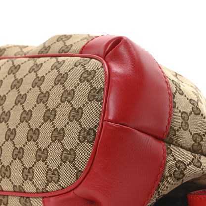 Gucci Monogram Medium Sukey Top Handle Red 10 of 10