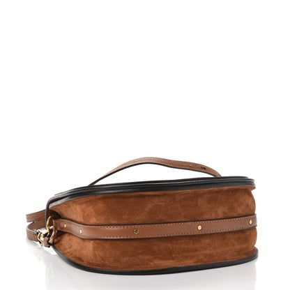 Chloe Calfskin Suede Medium Nile Bracelet Bag Caramel 5 of 8