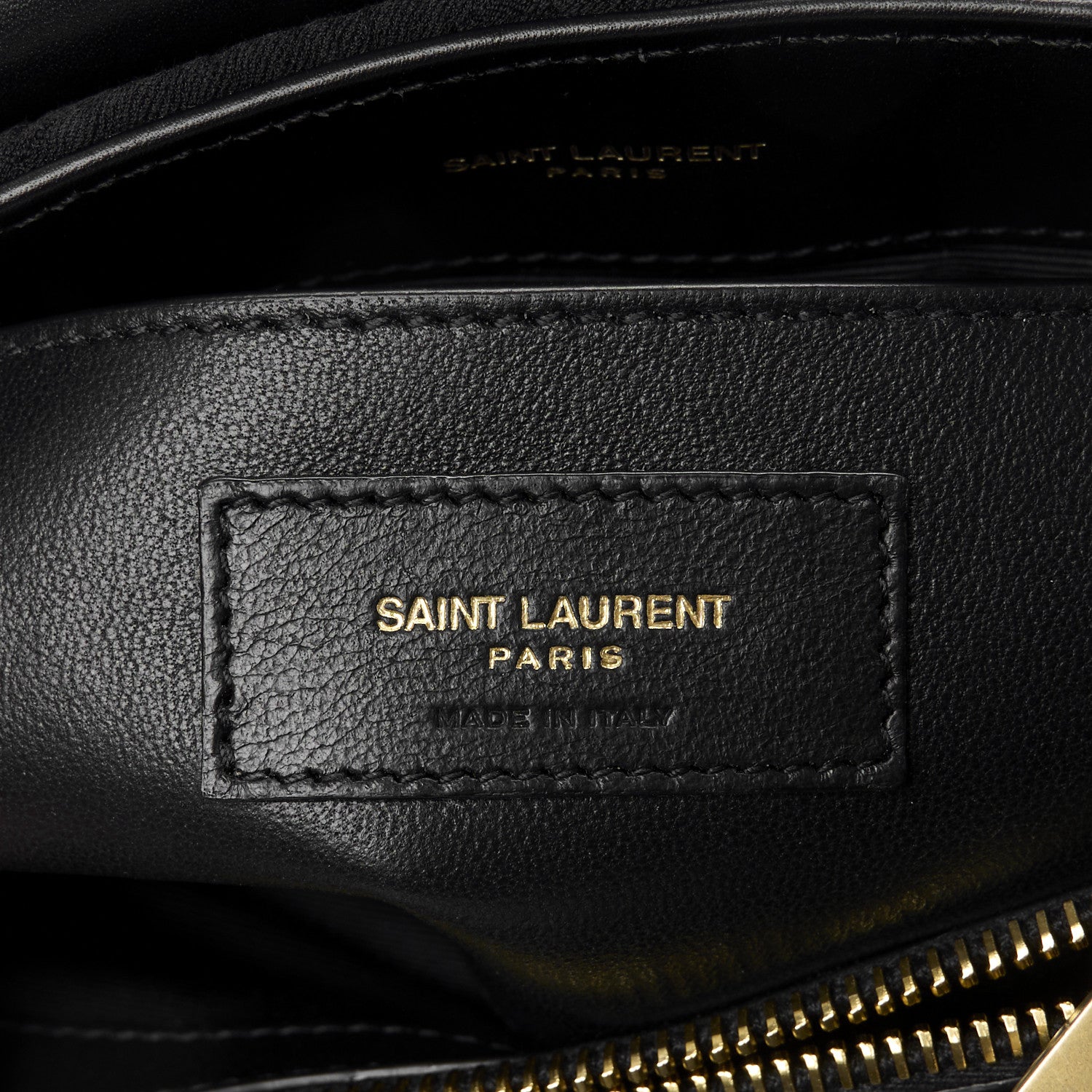 Saint Laurent Cotton Gauze Y Quilted Monogram Small Loulou Chain Satchel Black 7 of 11