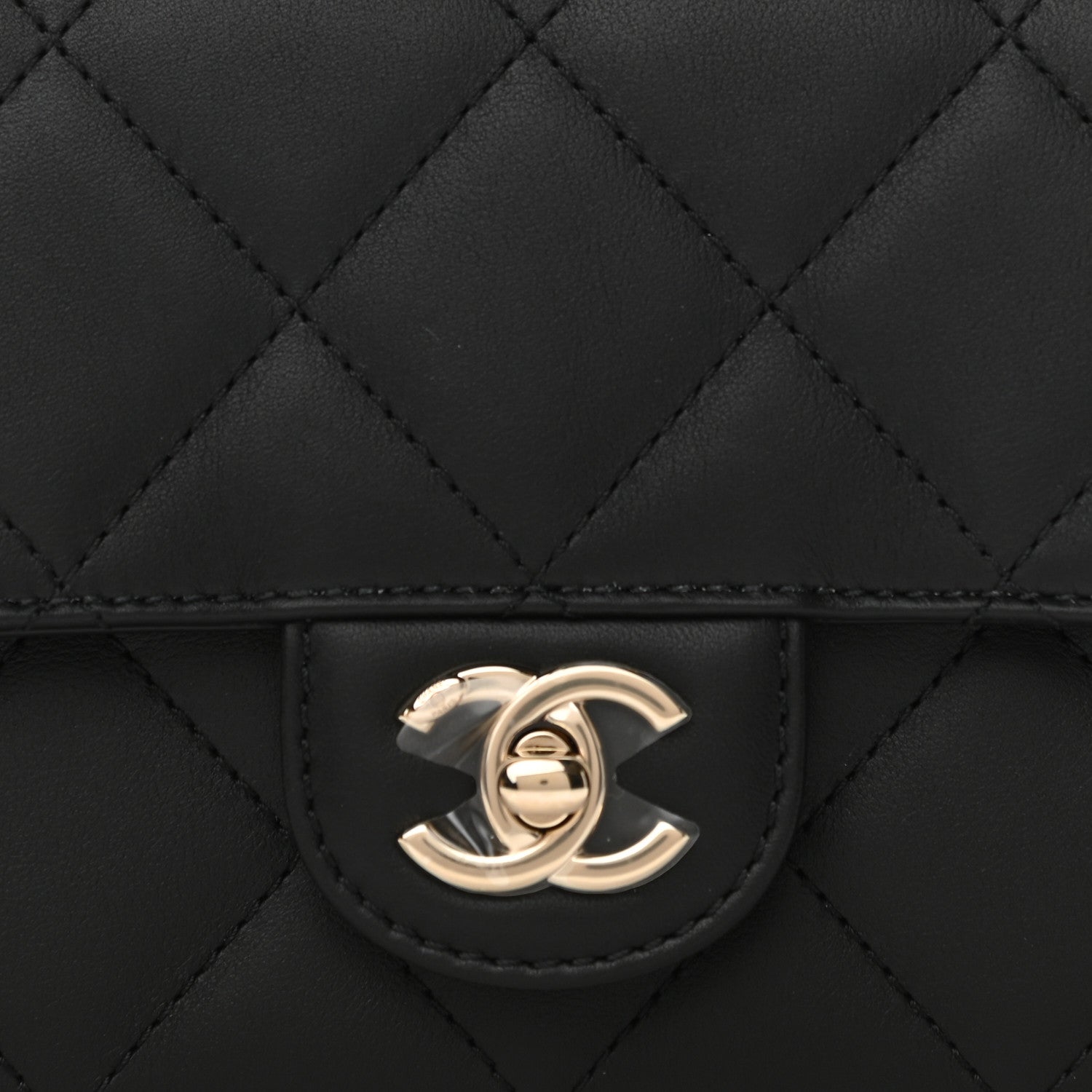 Chanel Calfskin Quilted Small Top Handle Flap Black 8 of 11