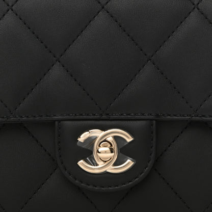 Chanel Calfskin Quilted Small Top Handle Flap Black 8 of 11