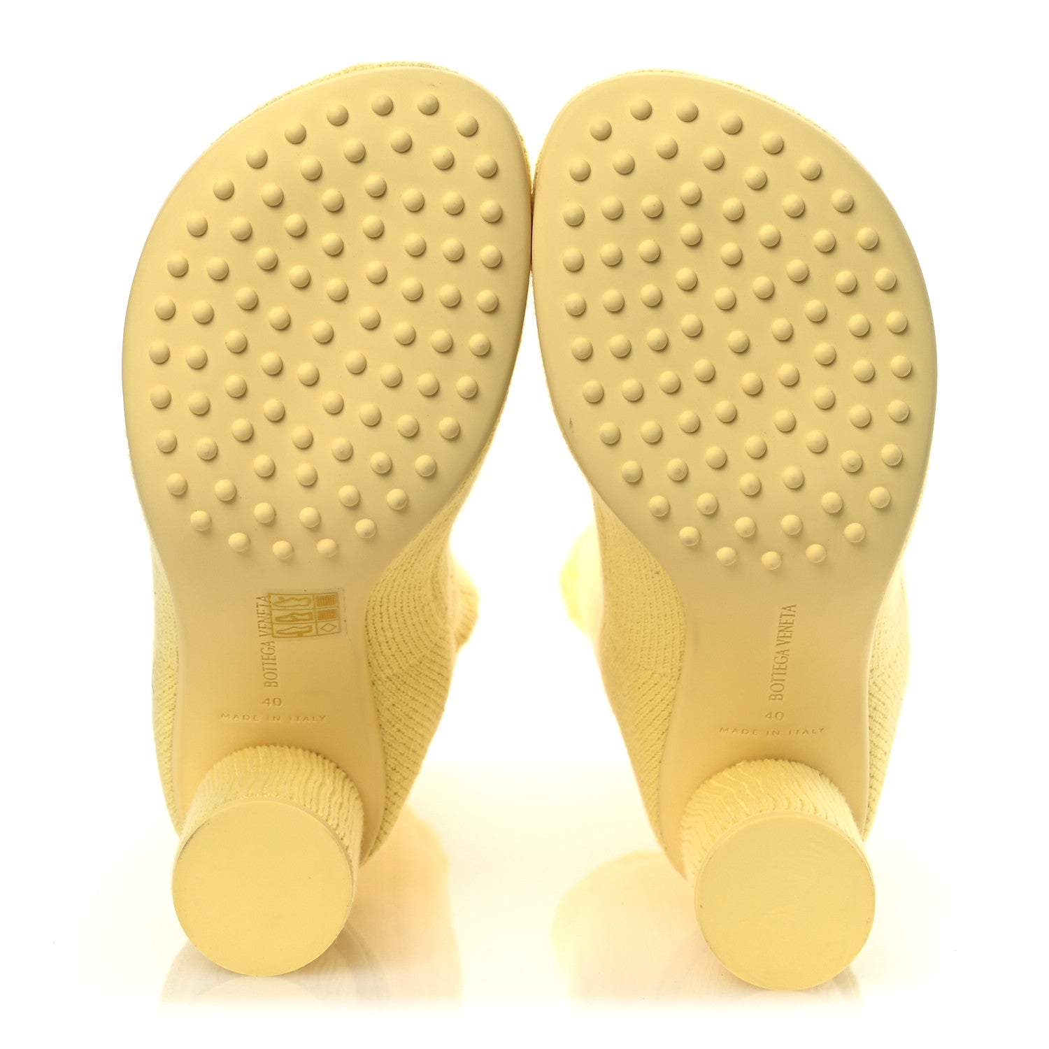 Bottega Veneta Cotton Knit Atomic Boots 40 Lemonade 7 of 11