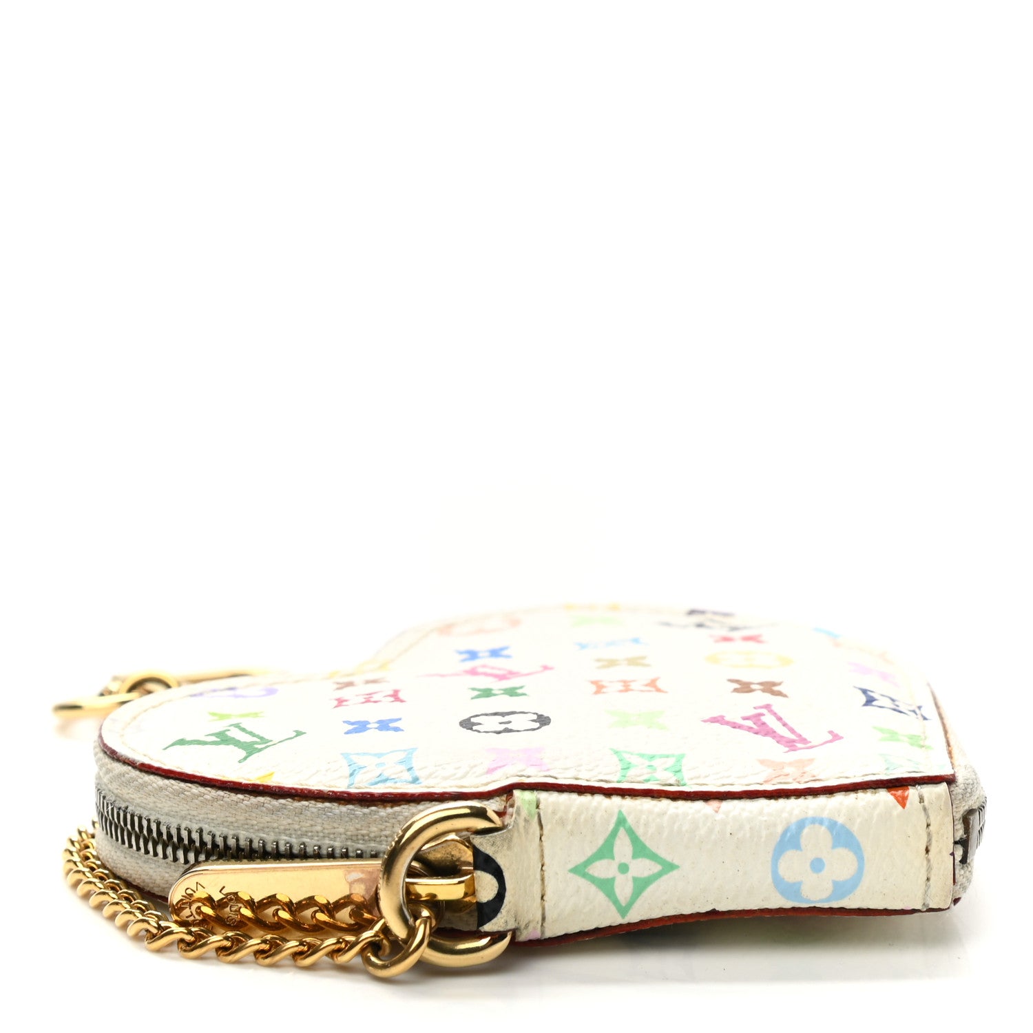 Louis Vuitton Monogram Multicolor Coeur Heart Coin Purse White 4 of 13