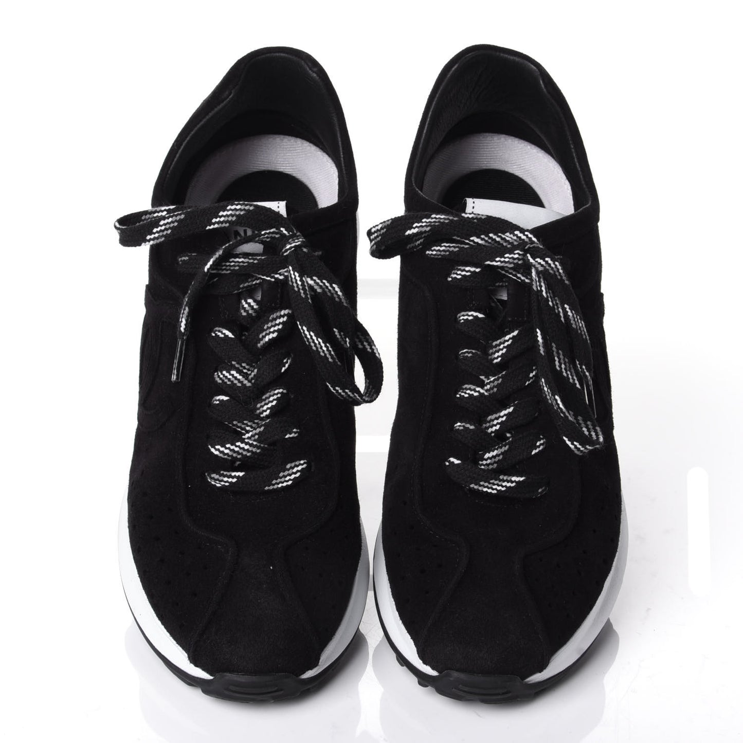 Suede Goatskin CC Sneakers 39.5 Black
