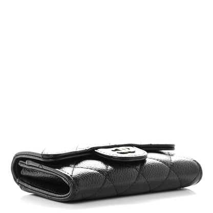 Chanel Caviar Quilted Flap Card Holder Wallet Black 4 of 7