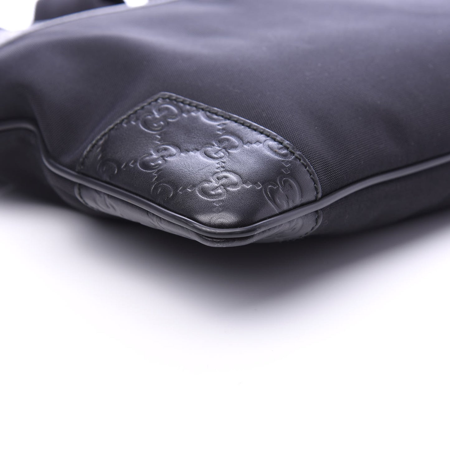 Guccissima Nylon Messenger Bag Black