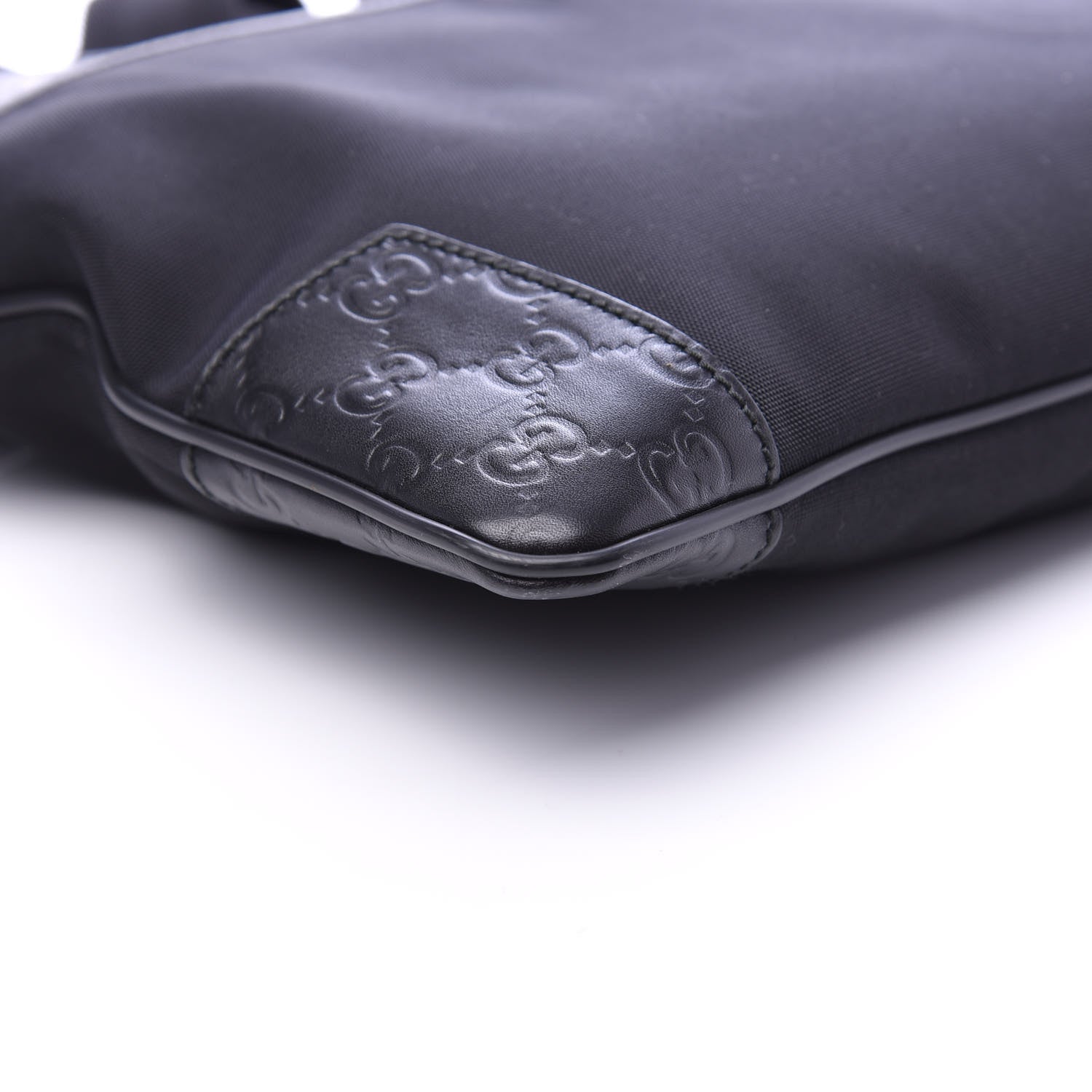 Gucci Guccissima Nylon Messenger Bag Black 6 of 10
