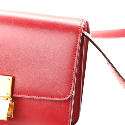 Celine Smooth Calfskin Small Classic Box Flap Bag Red 10 of 11